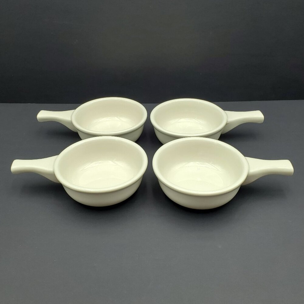 Tuxton Ivory Handled Soup Crocks Restaurant Ware Soup Chili Chowder Bowls
